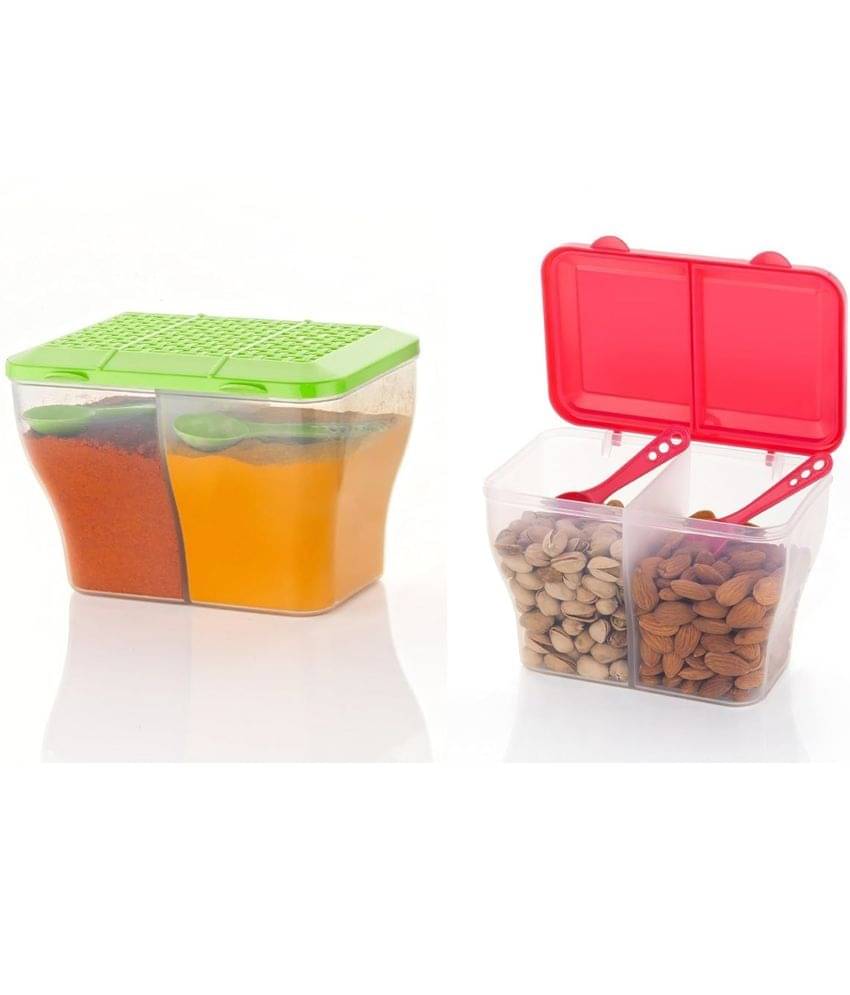 Analog Kitchenware Dal/Masala/Vegetable Plastic Multicolor Multi-Purpose Container ( Set of 2 ) Analog Kitchenware Dal/Masala/Vegetable Plastic Multicolor Multi-Purpose Container ( Set of 2 )