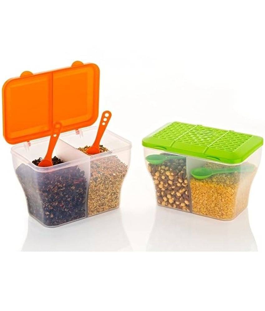 Analog Kitchenware Dal/Masala/Vegetable Plastic Multicolor Multi-Purpose Container ( Set of 2 ) Analog Kitchenware Dal/Masala/Vegetable Plastic Multicolor Multi-Purpose Container ( Set of 2 )