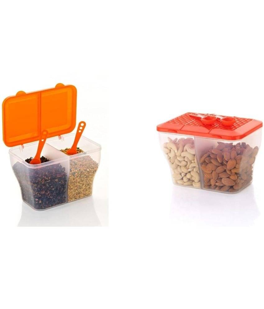     			Analog Kitchenware Dal/Masala/Vegetable Plastic Multicolor Multi-Purpose Container ( Set of 2 )