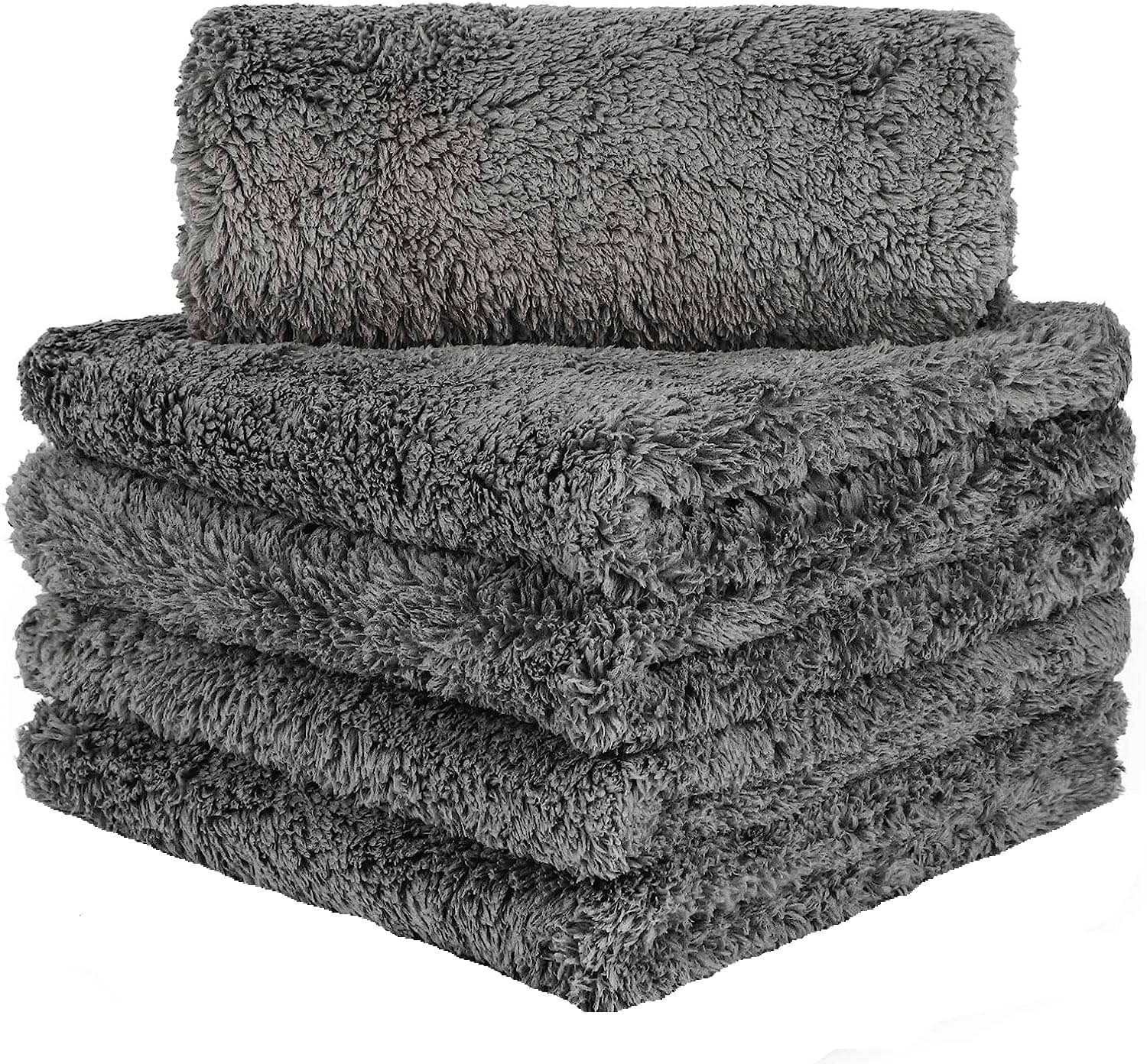     			Auto Hub Grey 500 GSM Microfiber Cloth For Automobile ( Pack of 5 )