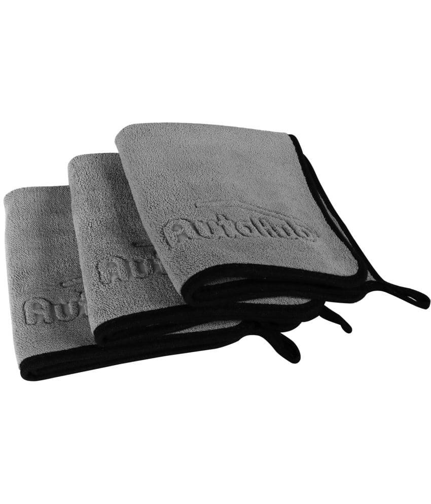     			Auto Hub Grey 600 GSM Drying Towel For Automobile ( Pack of 3 )
