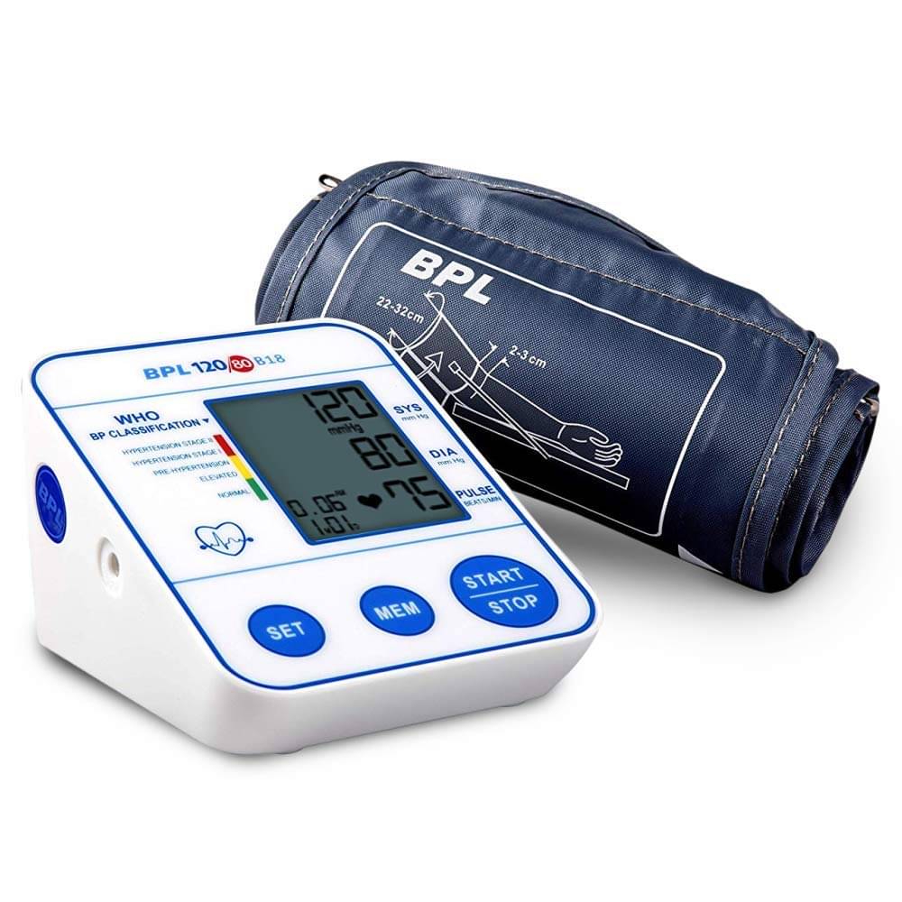 BPL Medical Technologies BPL 120/80 B18 Digital Blood Pressure Monitor BPL Medical Technologies BPL 120/80 B18 Digital Blood Pressure Monitor
