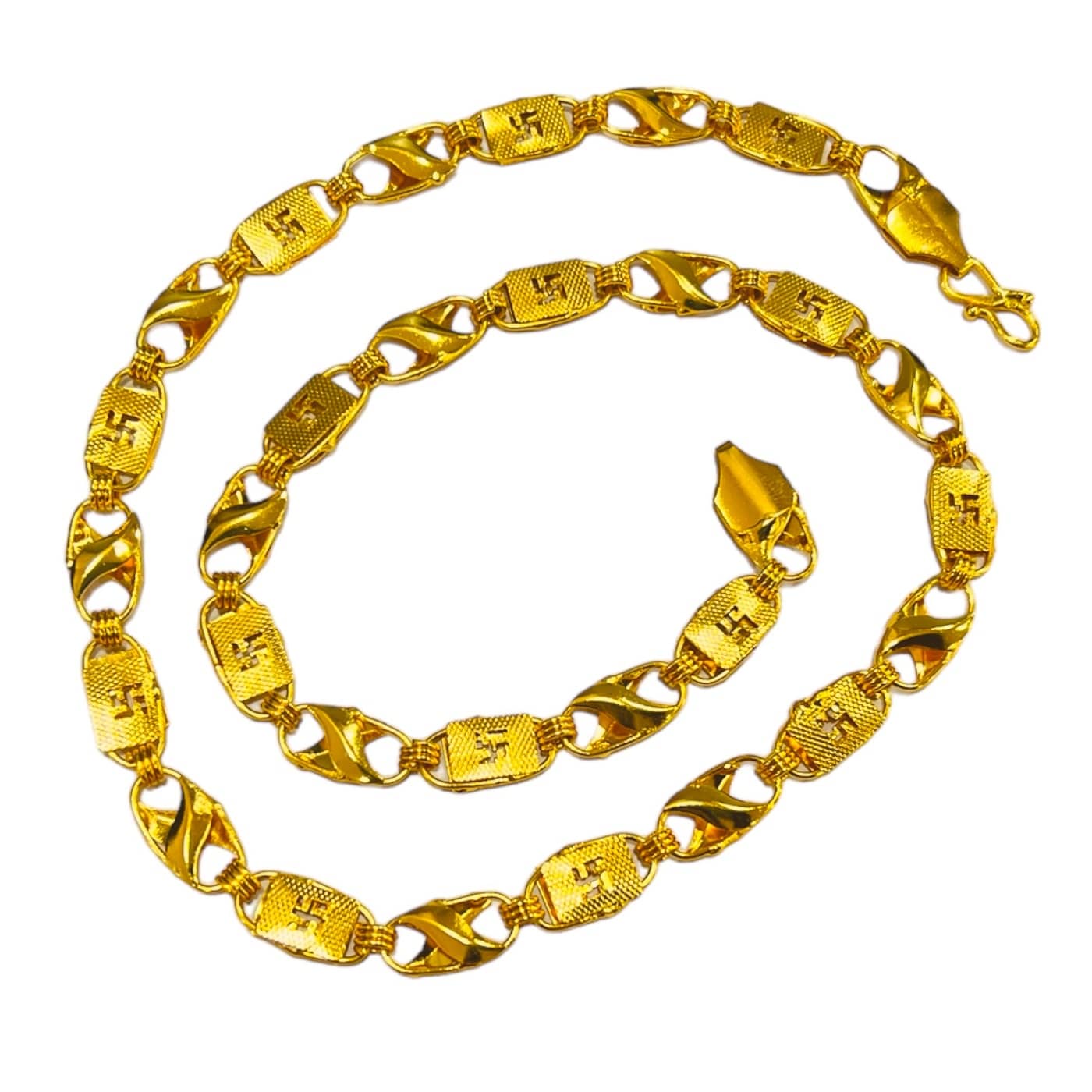 Charms Gold Plated Alloy Chain ( Pack of 1 )