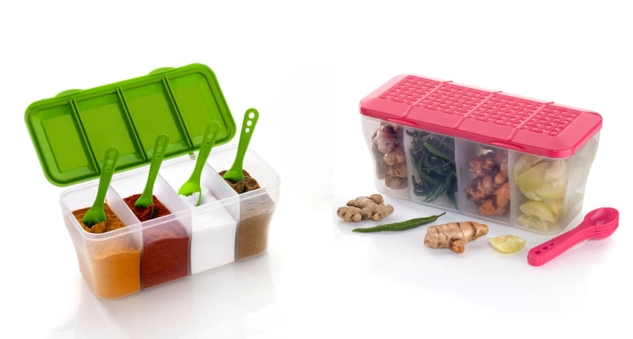     			FIT4CHEF Masala/Spice Box PET Multicolor Multi-Purpose Container ( Set of 2 )