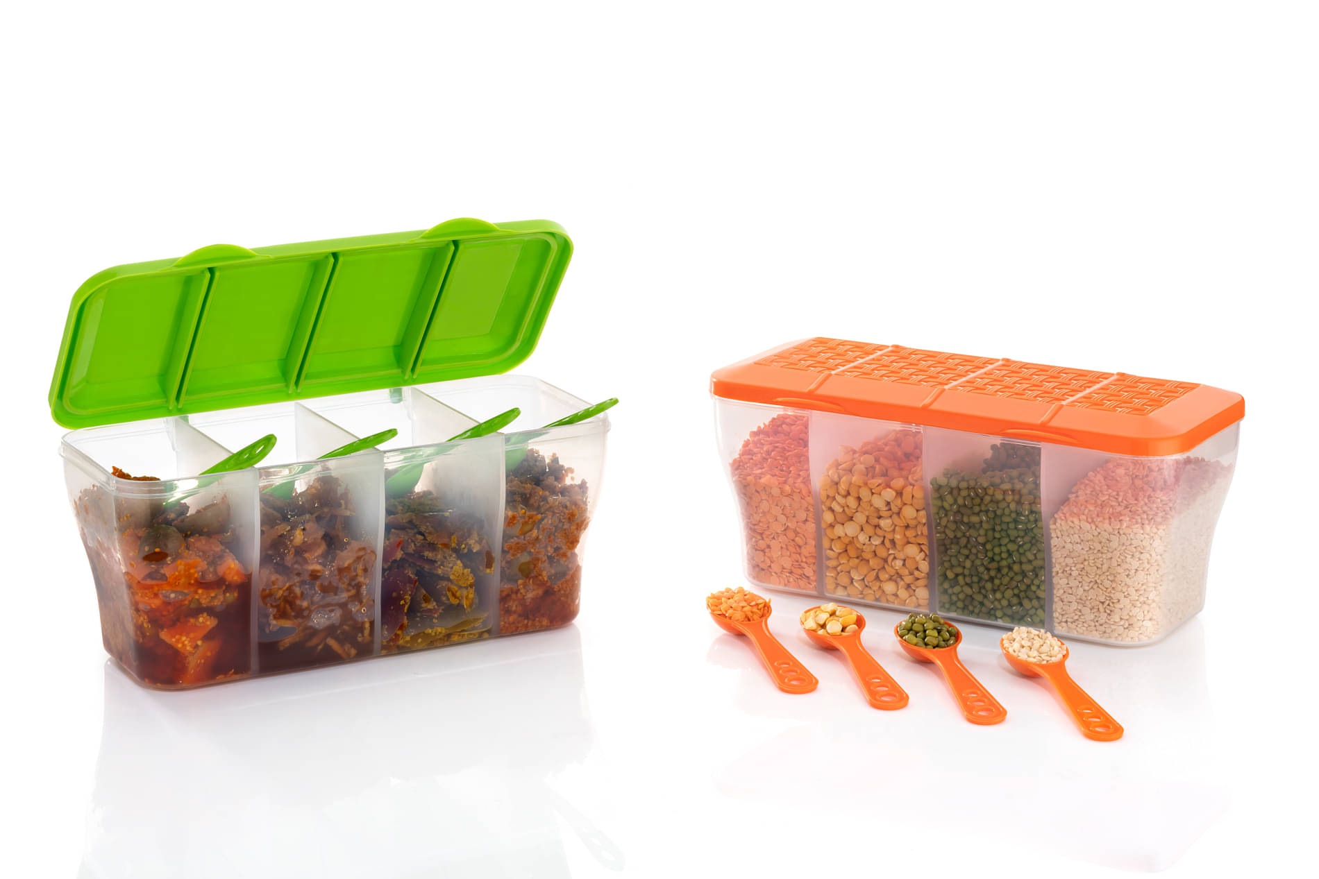     			FIT4CHEF Pickle Container Set PET Multicolor Multi-Purpose Container ( Set of 2 )