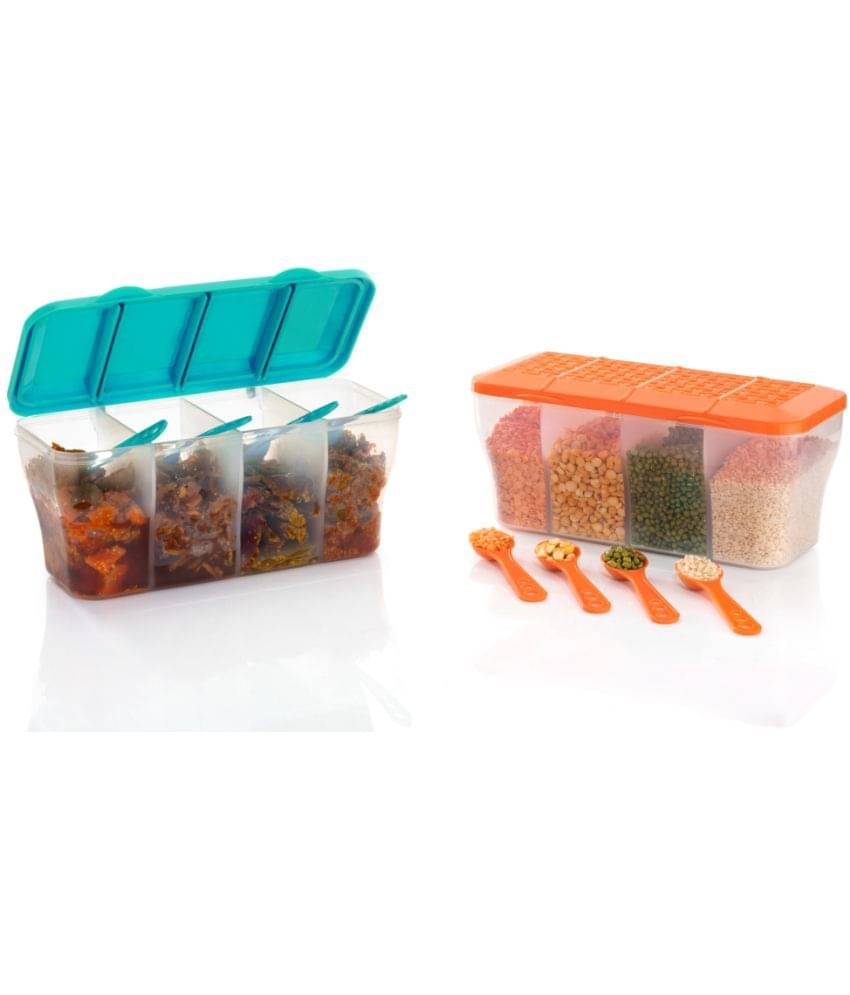     			FIT4CHEF Pickle Jar PET Multicolor Multi-Purpose Container ( Set of 2 )