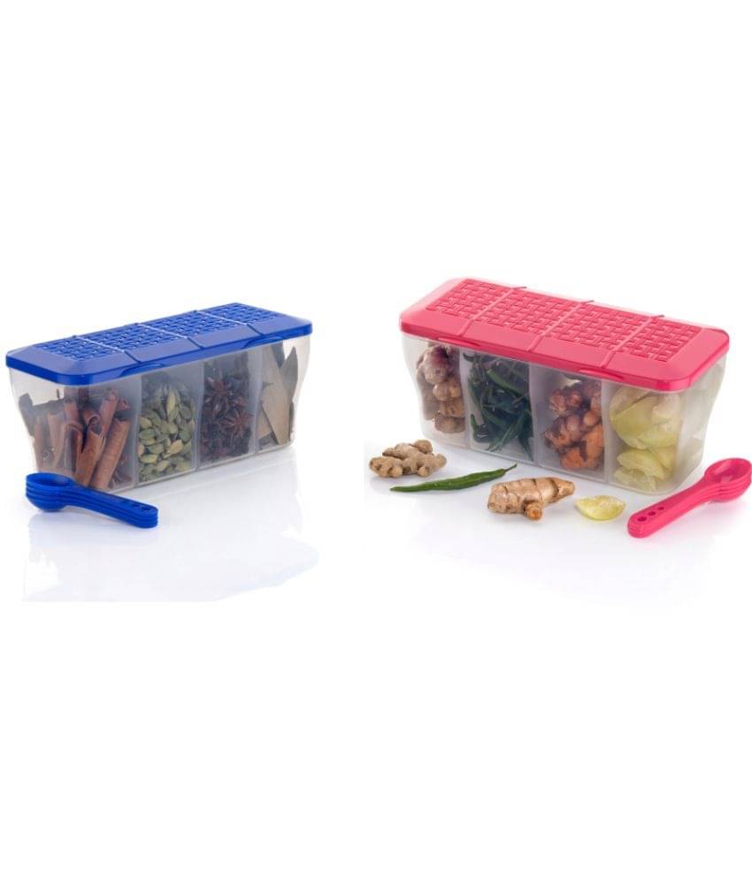     			FIT4CHEF Spice Container Set PET Multicolor Multi-Purpose Container ( Set of 2 )