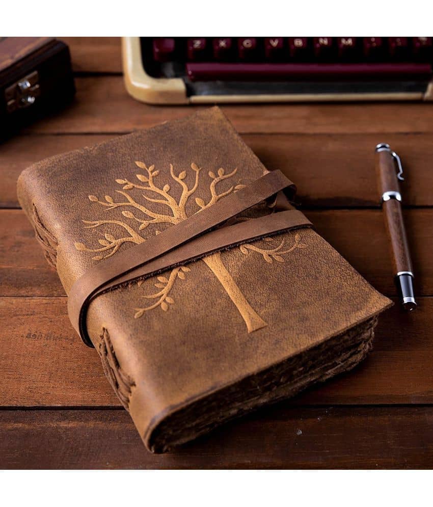 Finished Leather Journal With Antique Paper A5 Diary