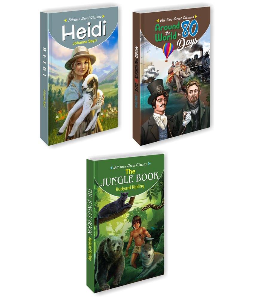 Heidi, Around The World In 80 Days, The Jungle Book (Paperback, Manoj Publications Editorial Board) Heidi, Around The World In 80 Days, The Jungle Book (Paperback, Manoj Publications Editorial Board)