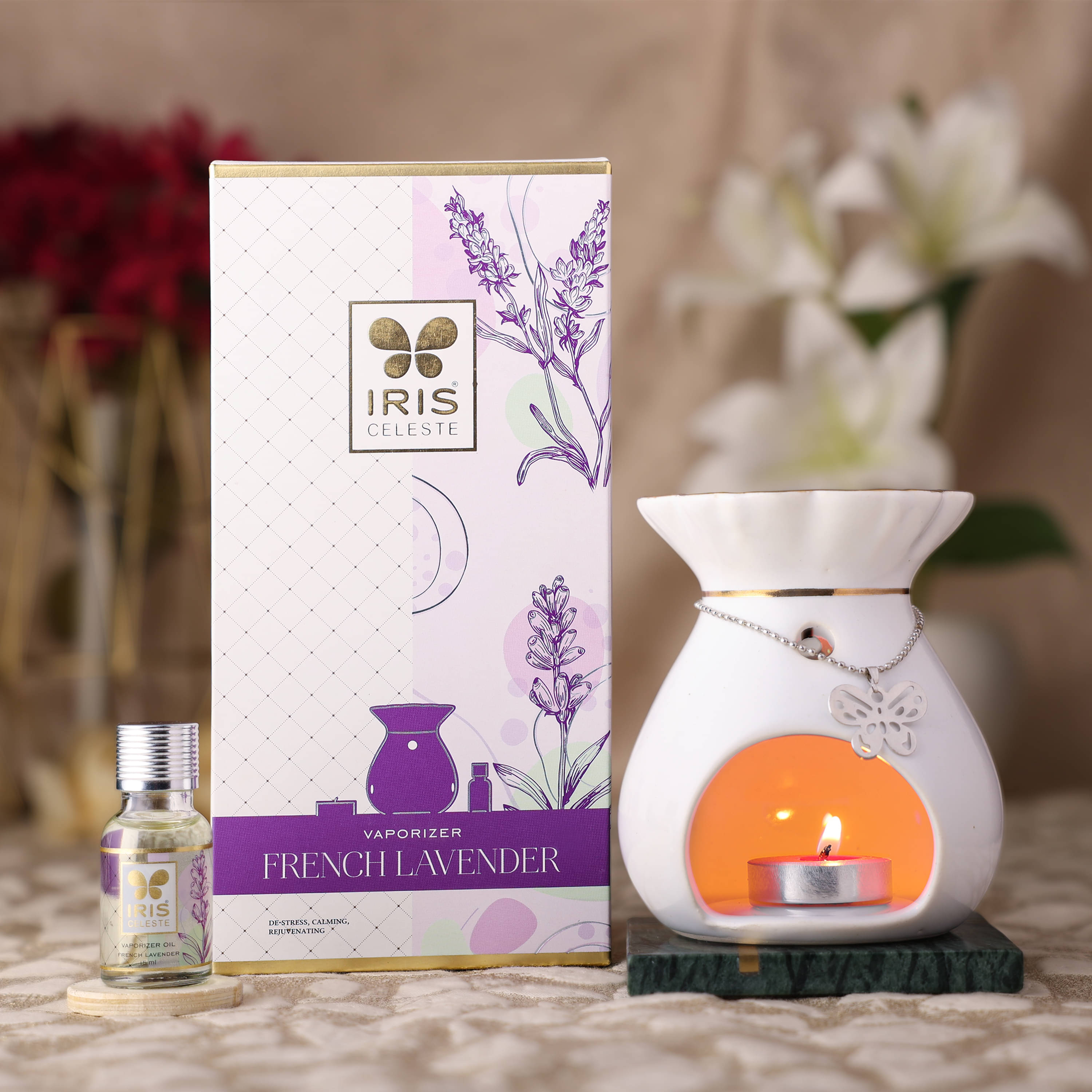 Iris Celeste Aroma Oils & Diffusers Set - Pack of 1 Iris Celeste Aroma Oils & Diffusers Set - Pack of 1