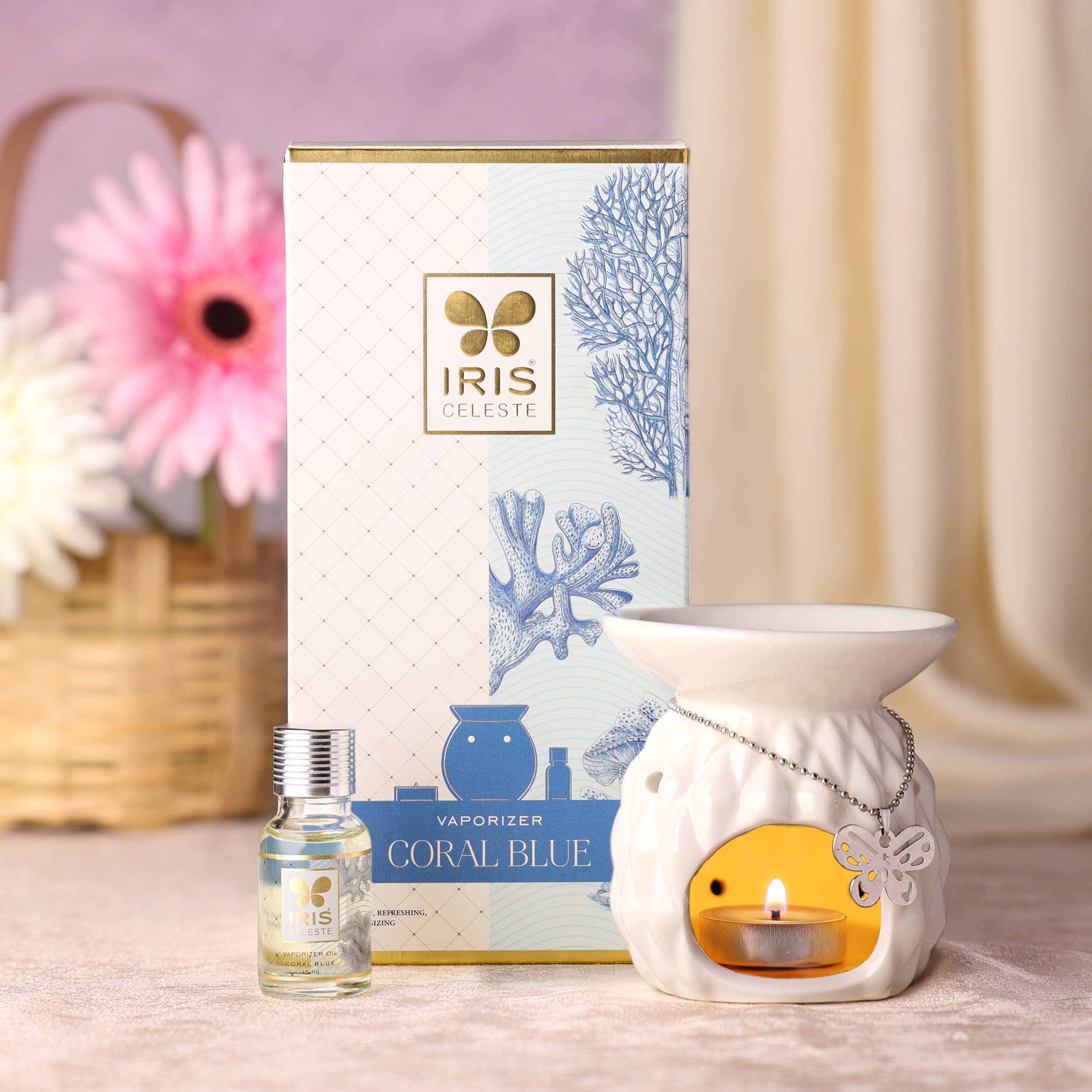 Iris Celeste Aroma Oils & Diffusers Set - Pack of 1 Iris Celeste Aroma Oils & Diffusers Set - Pack of 1