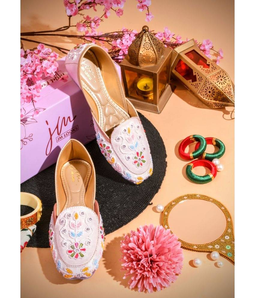     			JM Looks Peach Women's Ethnic Ballerinas