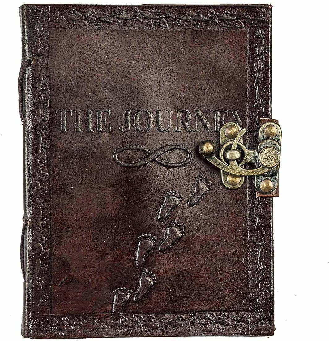 Leather The Journey Embossed Journal With C-Lock A5 Journal Leather The Journey Embossed Journal With C-Lock A5 Journal