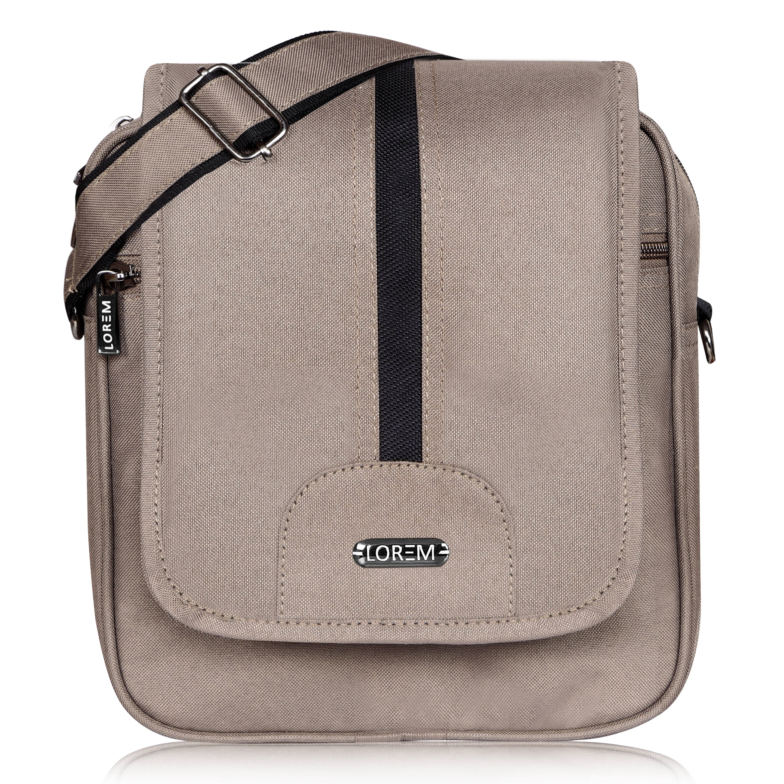     			Lorem Grey Messenger Bag