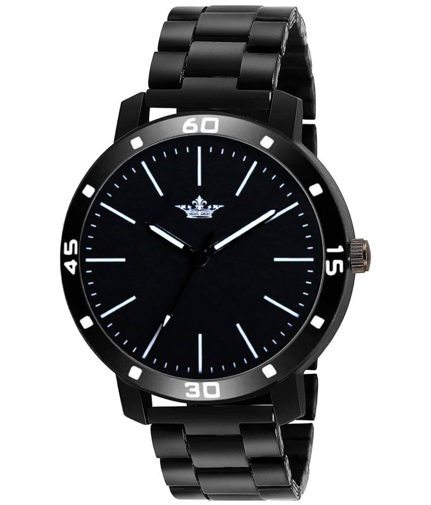     			Lorem Black Metal Analog Men's Watch
