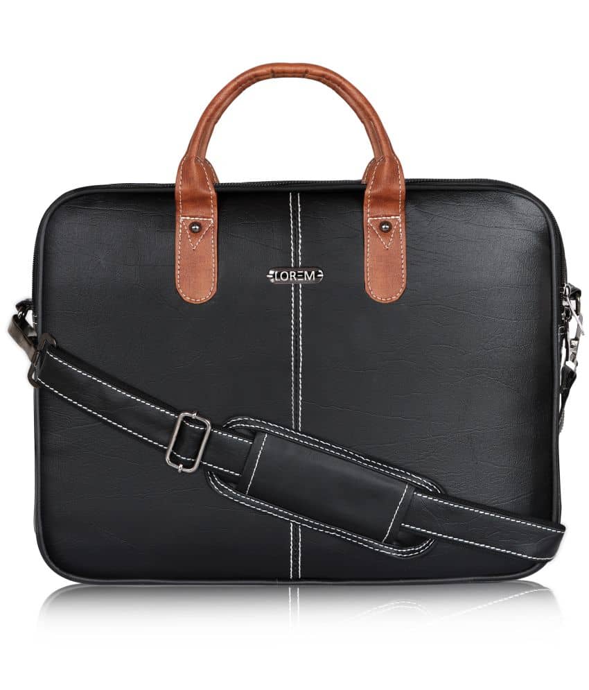 Lorem Black Solid Messenger Bag - Handbags | Buy online on ZillyBuy