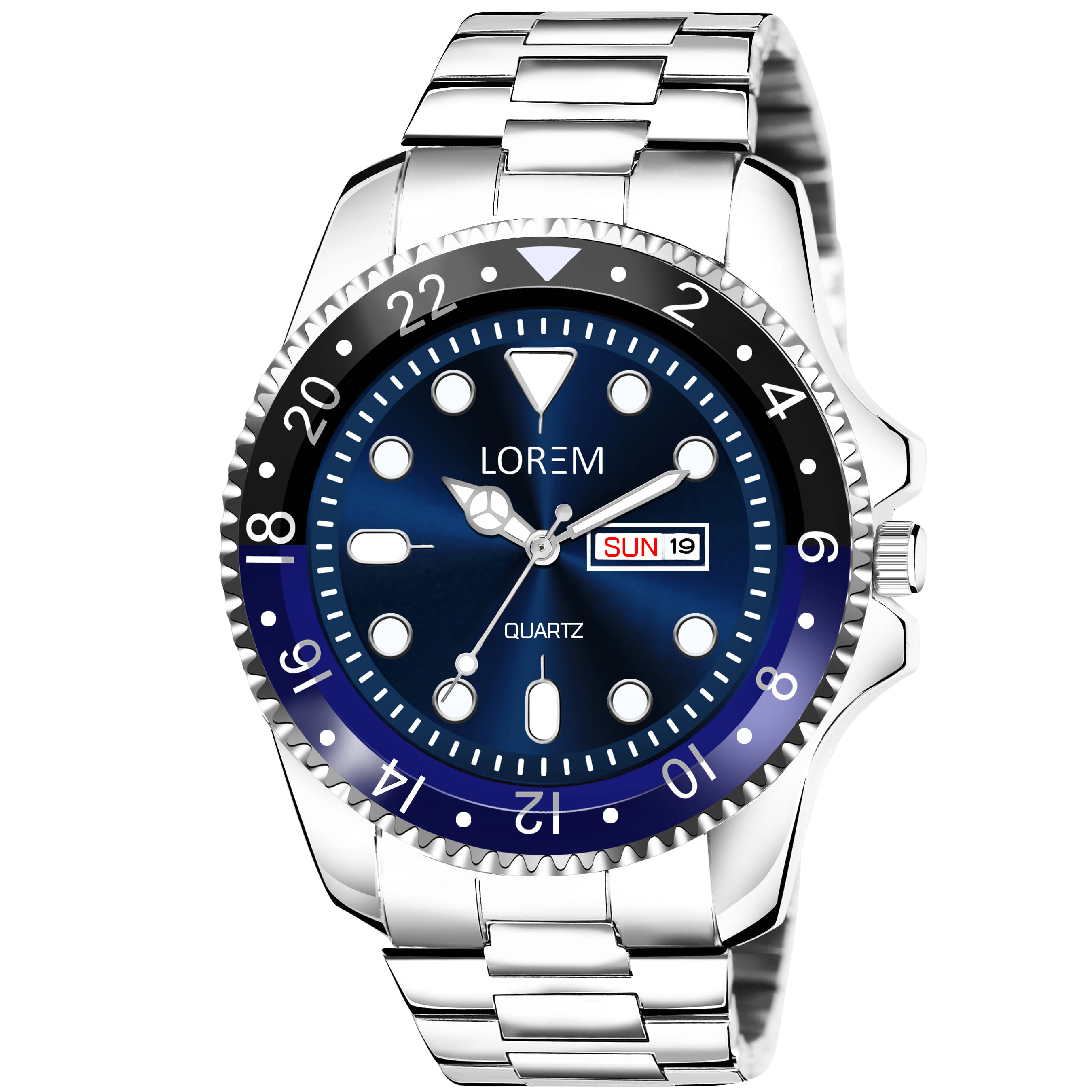     			Lorem Silver Stainless Steel Analog Men's Watch