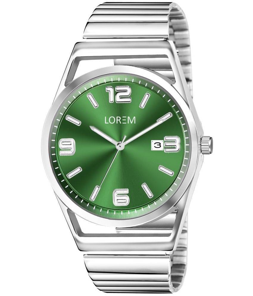     			Lorem Silver Stainless Steel Analog Men's Watch