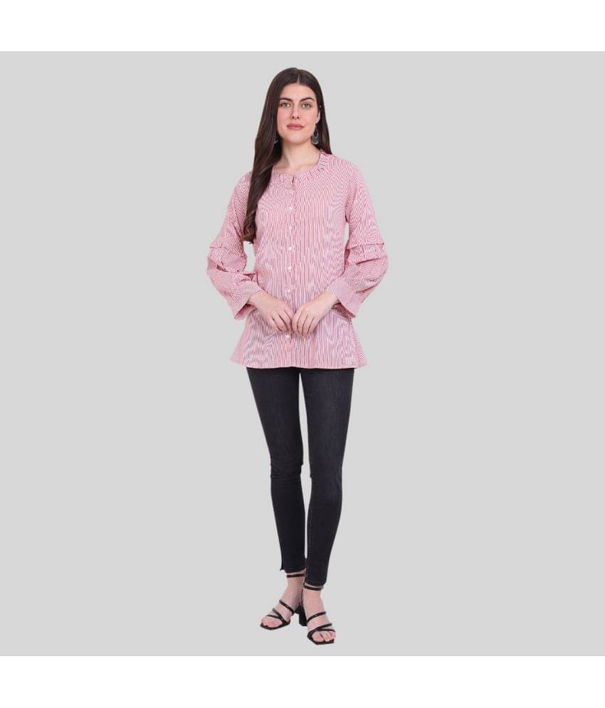 PP Kurtis Pink Cotton Women's Regular Top ( Pack of 1 ) PP Kurtis Pink Cotton Women's Regular Top ( Pack of 1 )