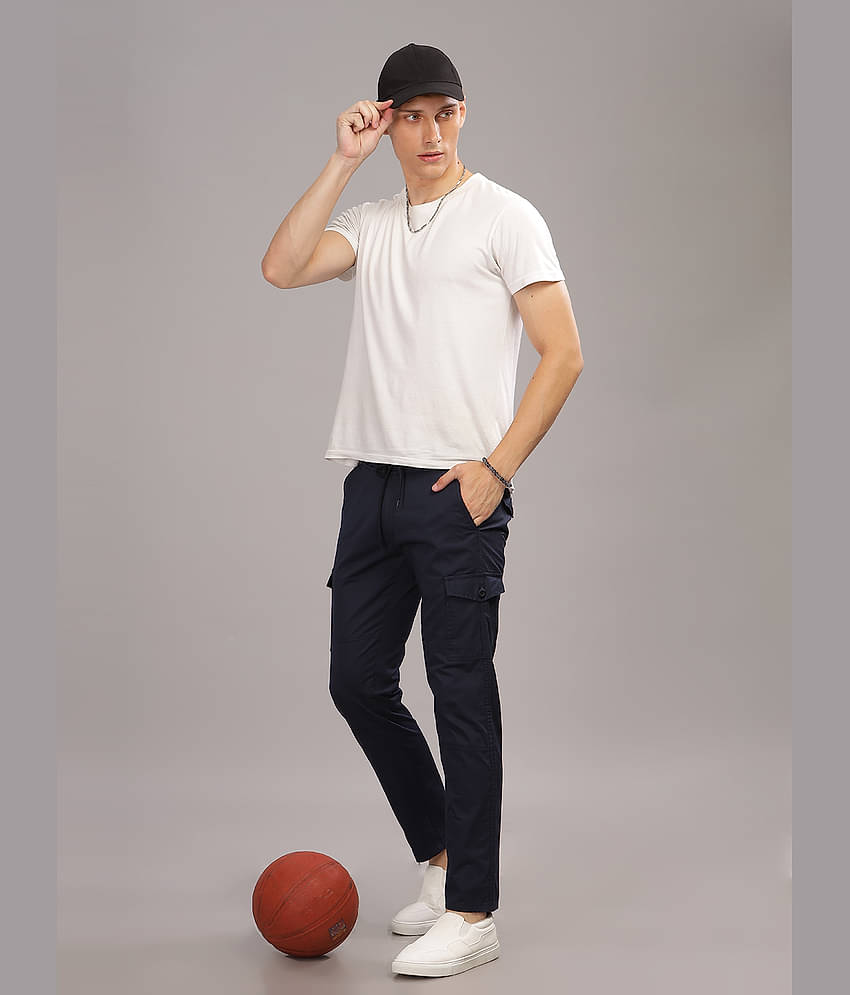 Paul Street Slim Flat Men's Cargos - Grey ( Pack of 1 )