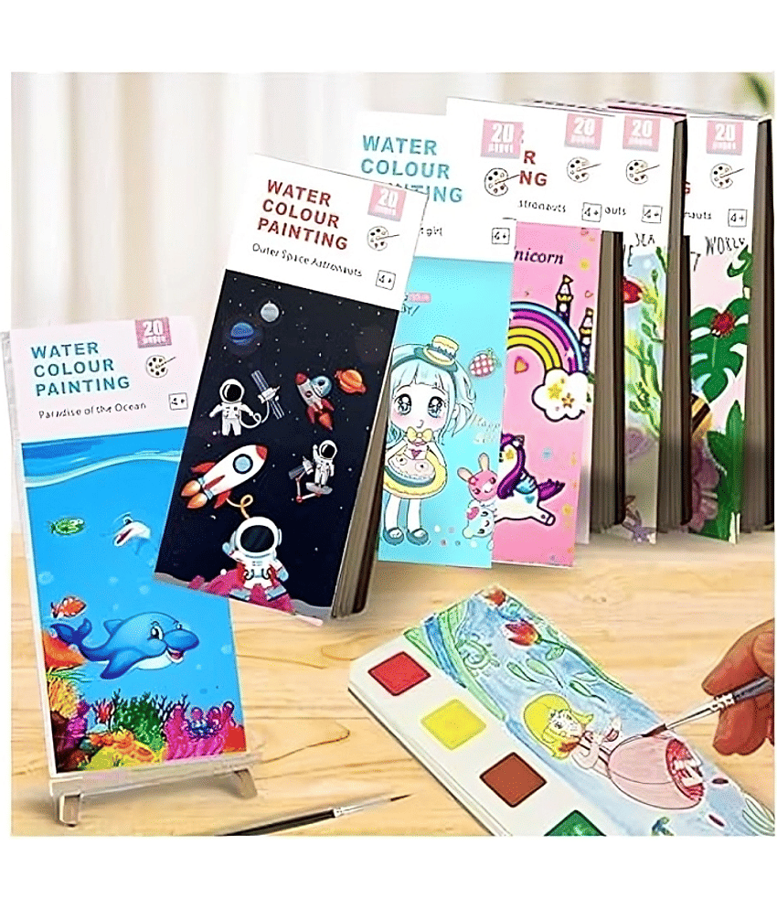 Purple dust Drawing book pocket size with brush - Stationery | Buy online on ZillyBuy