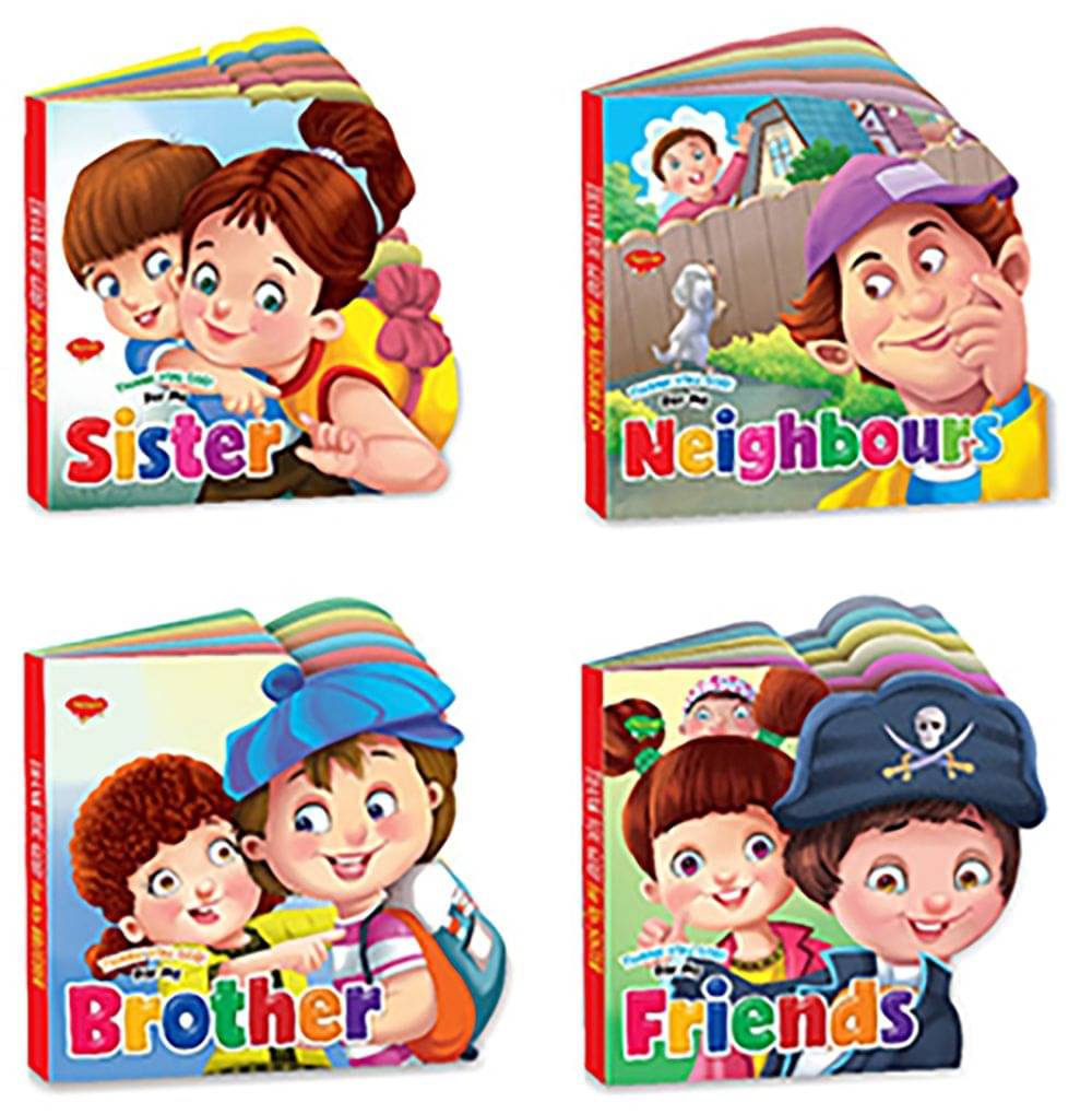     			Sawan Present Set Of 4 Thank You God Story Books Of My Sister,My Brother,My Neighbours & My Friends | Board Book