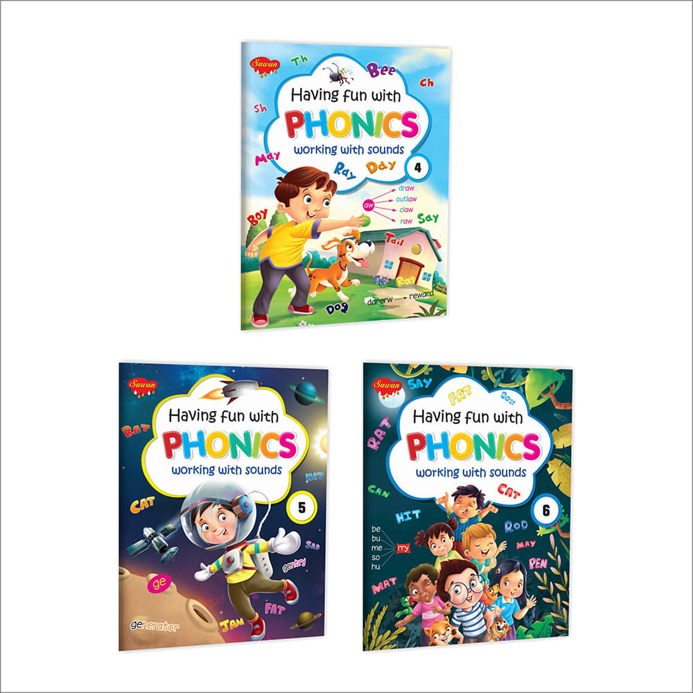    			Sawan Set Of 3 School Books Having Fun With Phonics-4, Fun With Phonics-5 And Fun With Phonics-6 (Paperback, Manoj Publications Editorial Board)