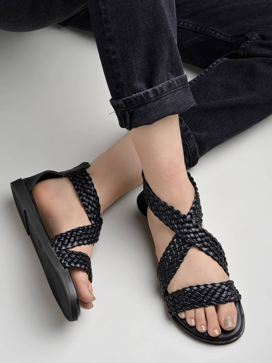     			Shoetopia Black Women's Flats