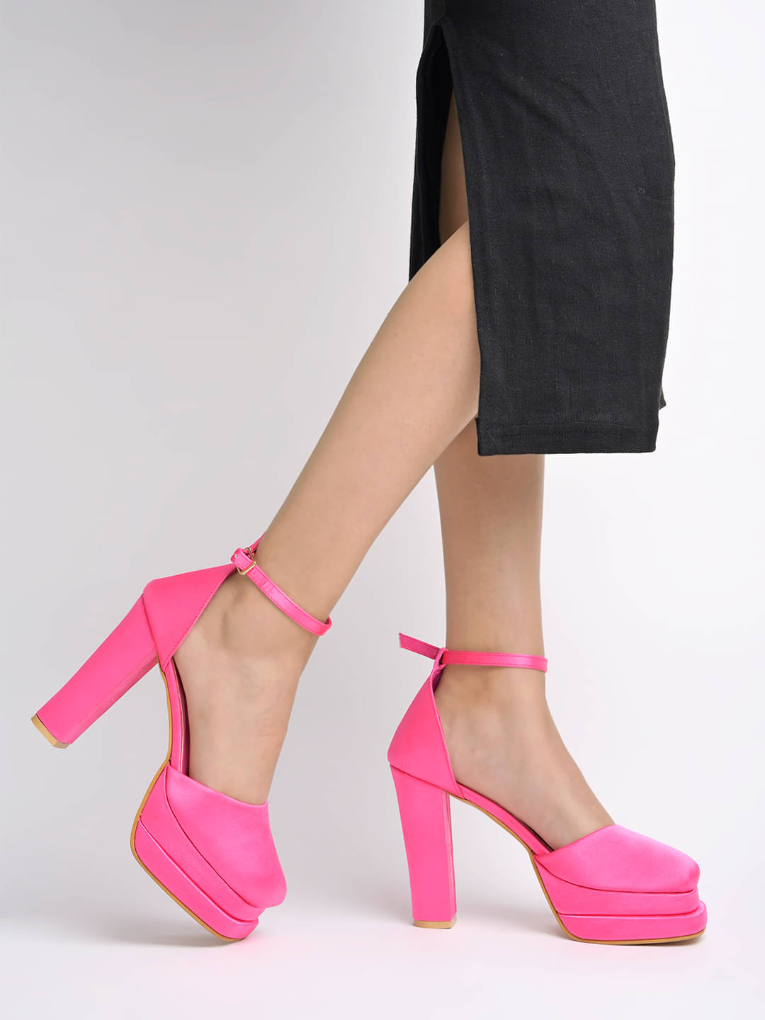    			Shoetopia Pink Women's Sandal Heels