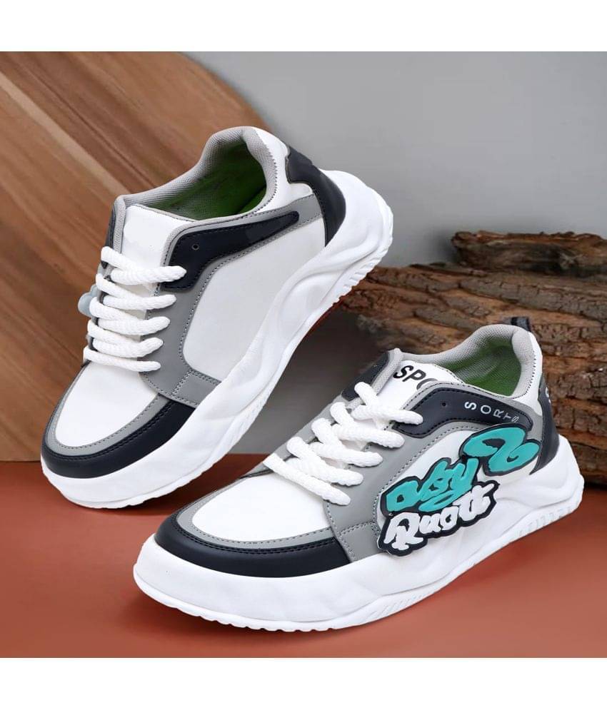 VATELIO Trekking, Gym White Men's Lifestyle Shoes VATELIO Trekking, Gym White Men's Lifestyle Shoes