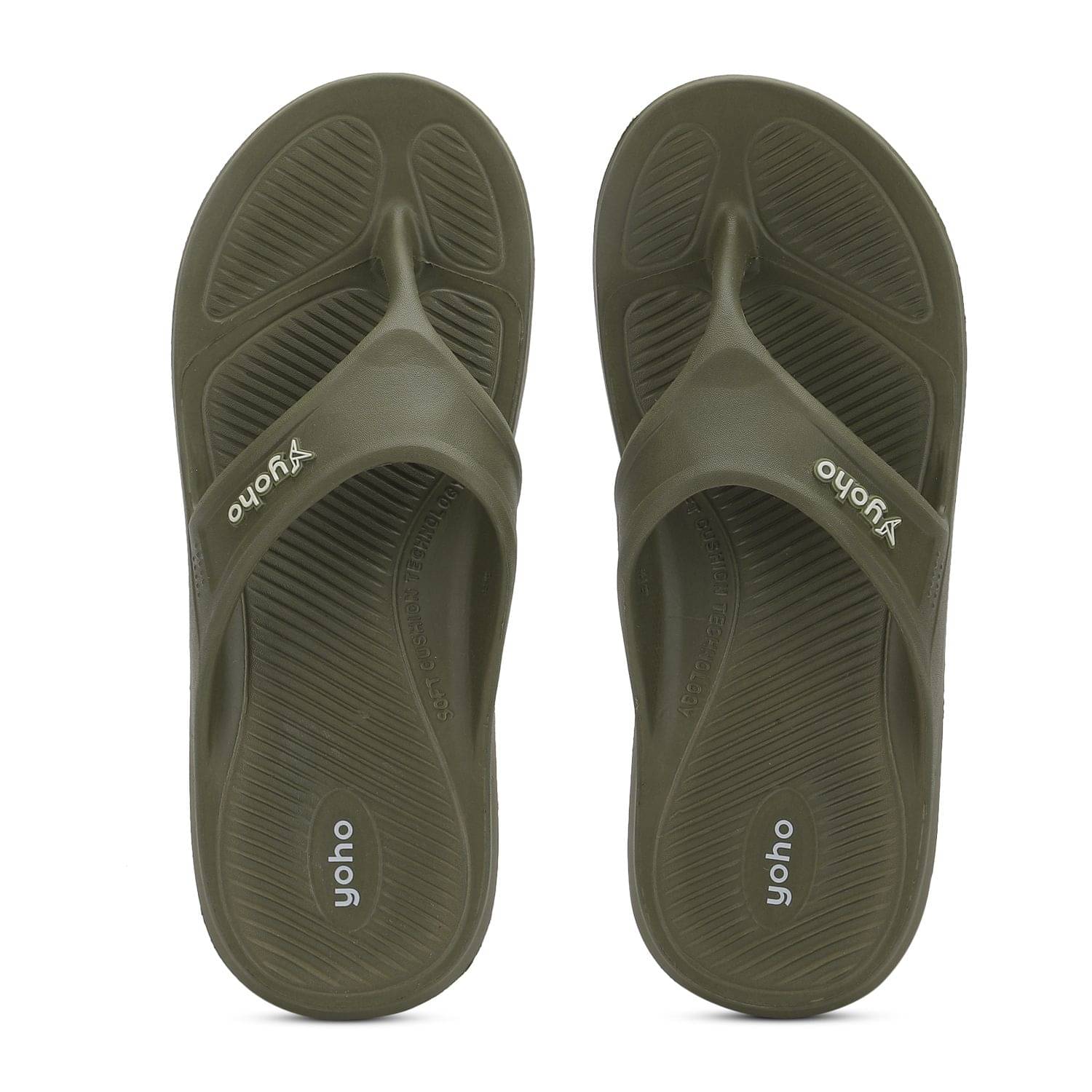     			Yoho Olive Men's Thong Flip Flop