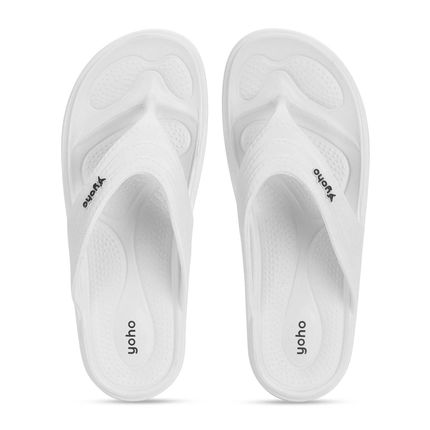     			Yoho White Women's Slipper