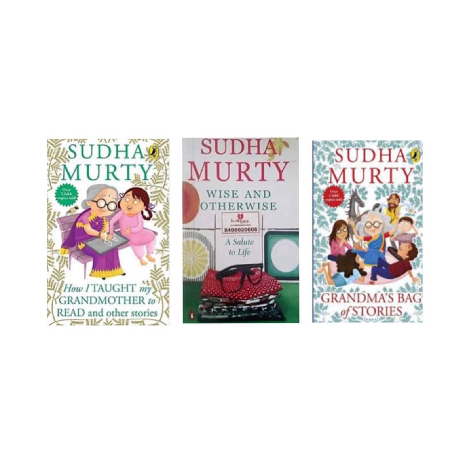 combo of 3 book Wise and Otherwise & How I Taught My Grandmother to Read & Grandma's Bag of Stories combo of 3 book Wise and Otherwise & How I Taught My Grandmother to Read & Grandma's Bag of Stories