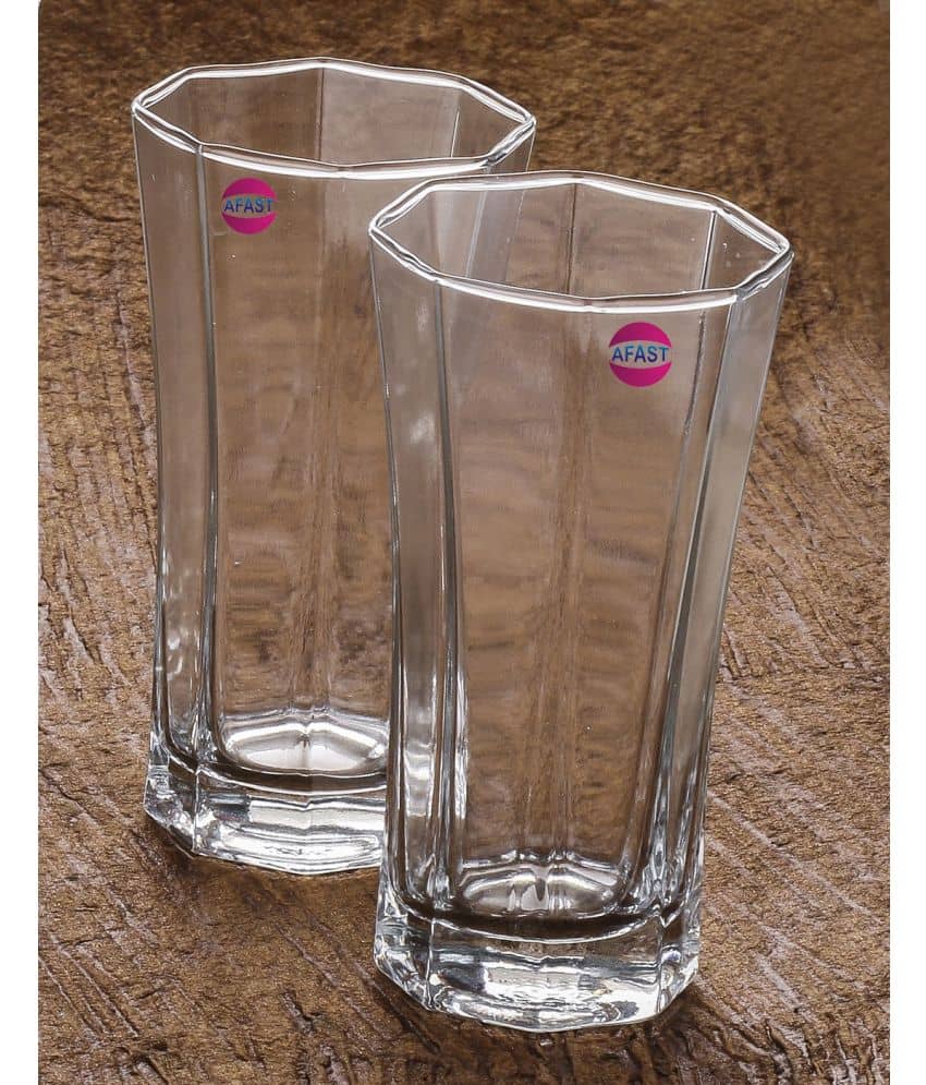 1st Time A-358 Glass Glasses 400 ml ( Pack of 2 )