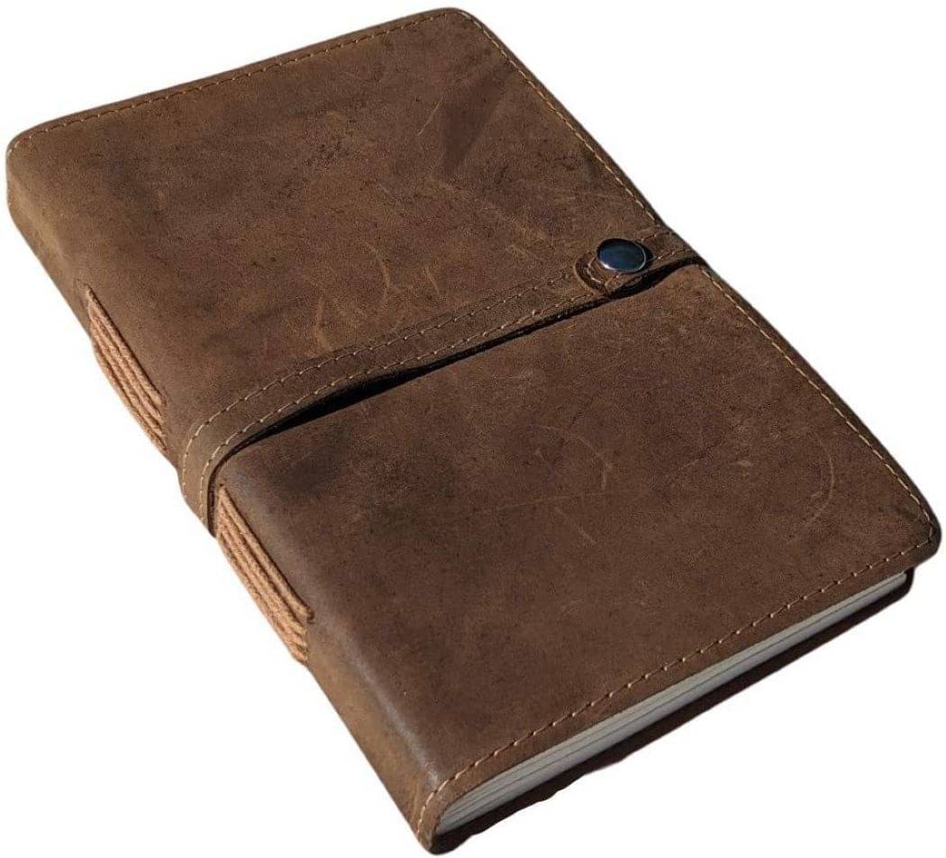     			CRAFT CLUB Premium Leather Journal A5 Journal Unruled 200 Pages  (Brown)