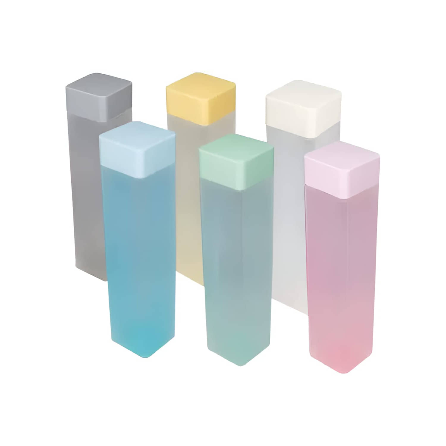 Dignesh Multicolour Plastic Water Bottle 1000 mL ( Set of 6 )
