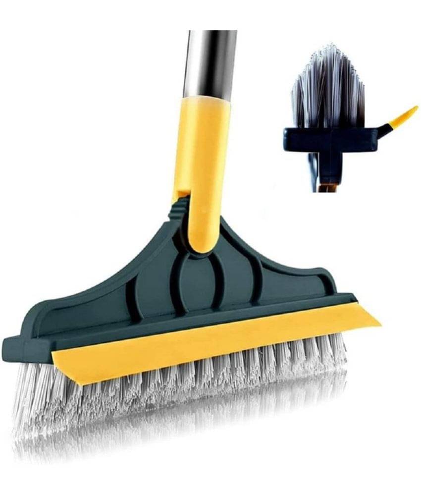 Geeta Enterprises 2 in 1 Bathroom Tile Cleaning Brush with Wiper Geeta Enterprises 2 in 1 Bathroom Tile Cleaning Brush with Wiper