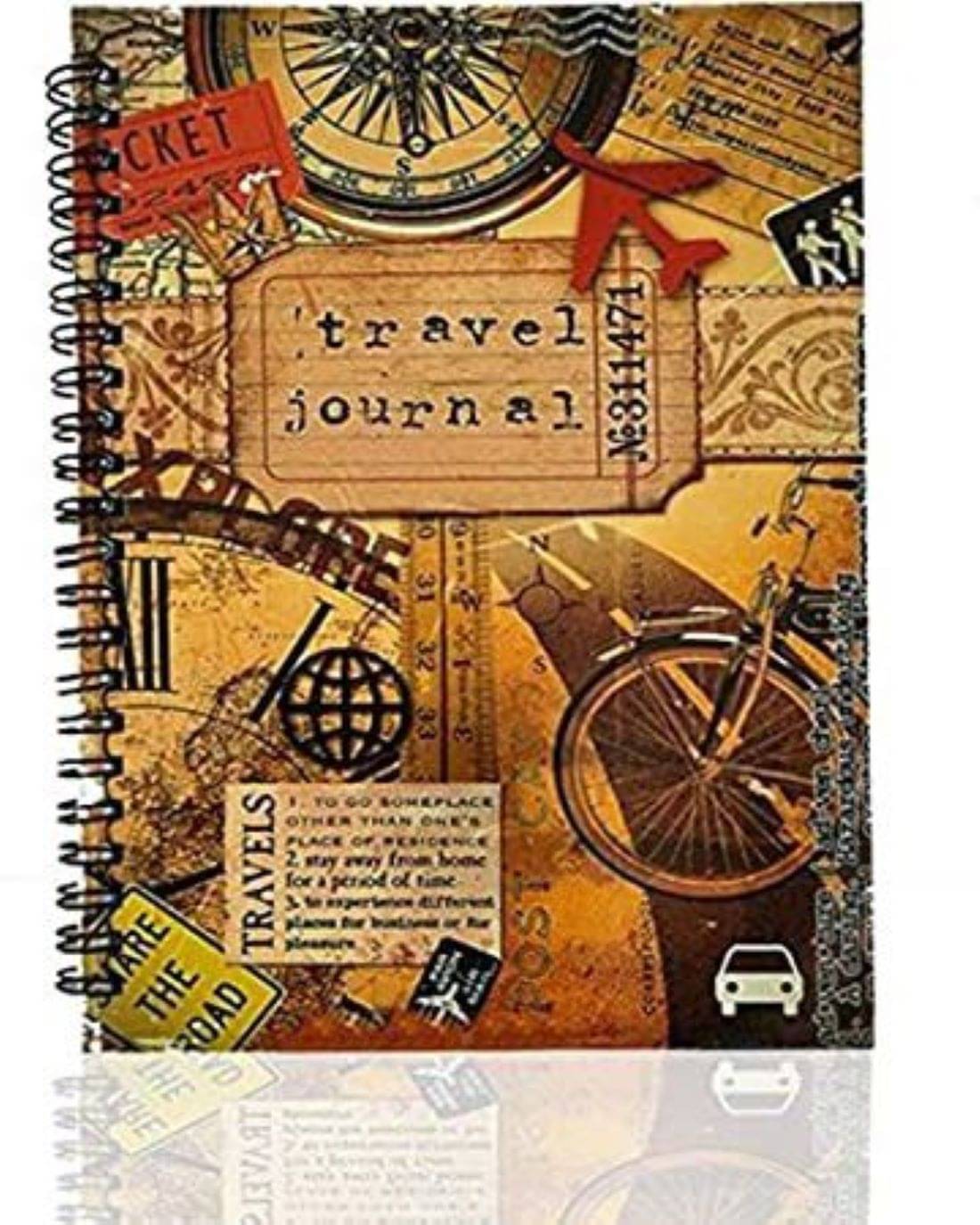     			Craft Club Multicolor Spiral Binding Unruled Soft Cover Diary (CC-1469)