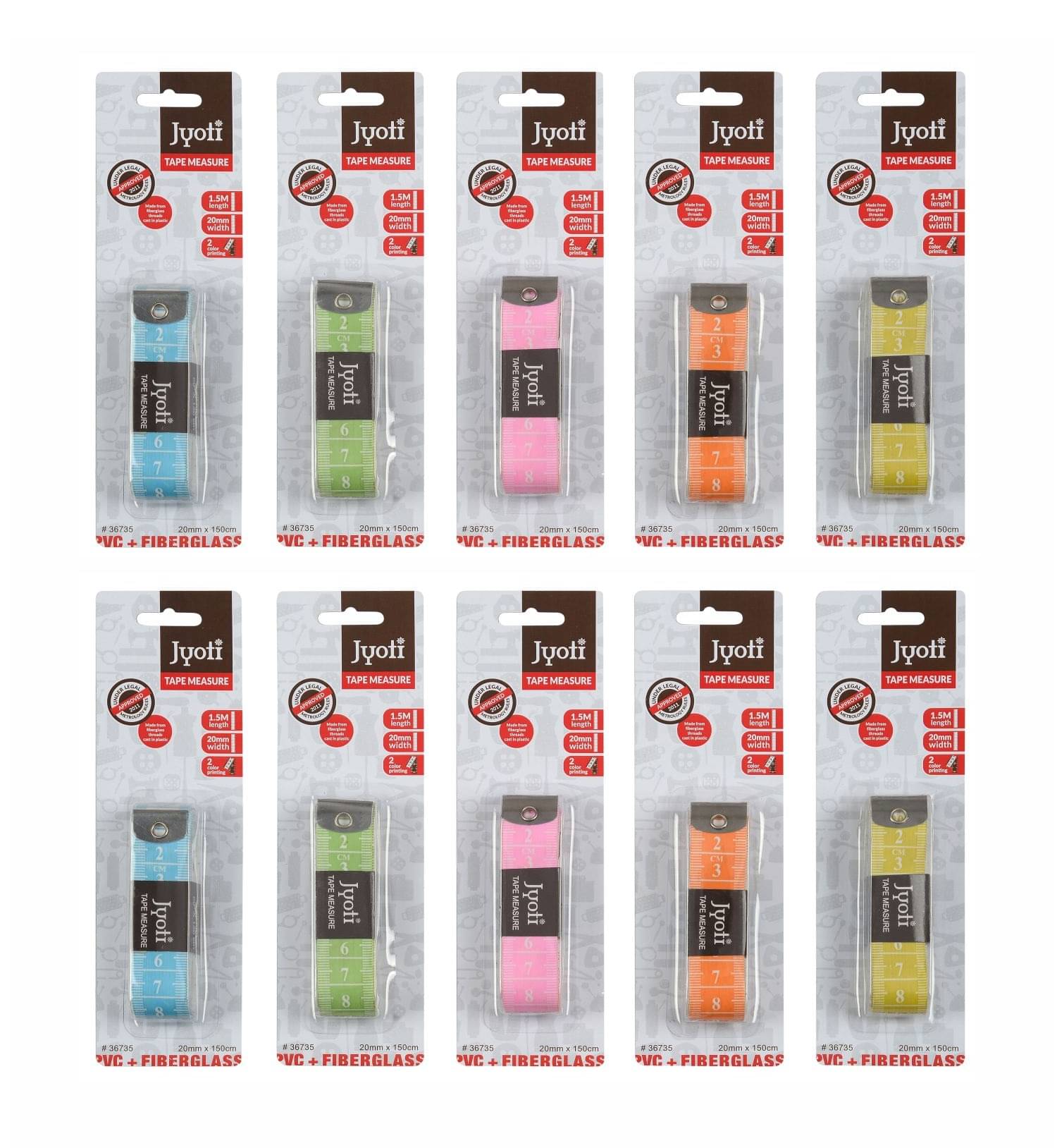     			Jyoti Measuring Tape ( Pack of 10 )