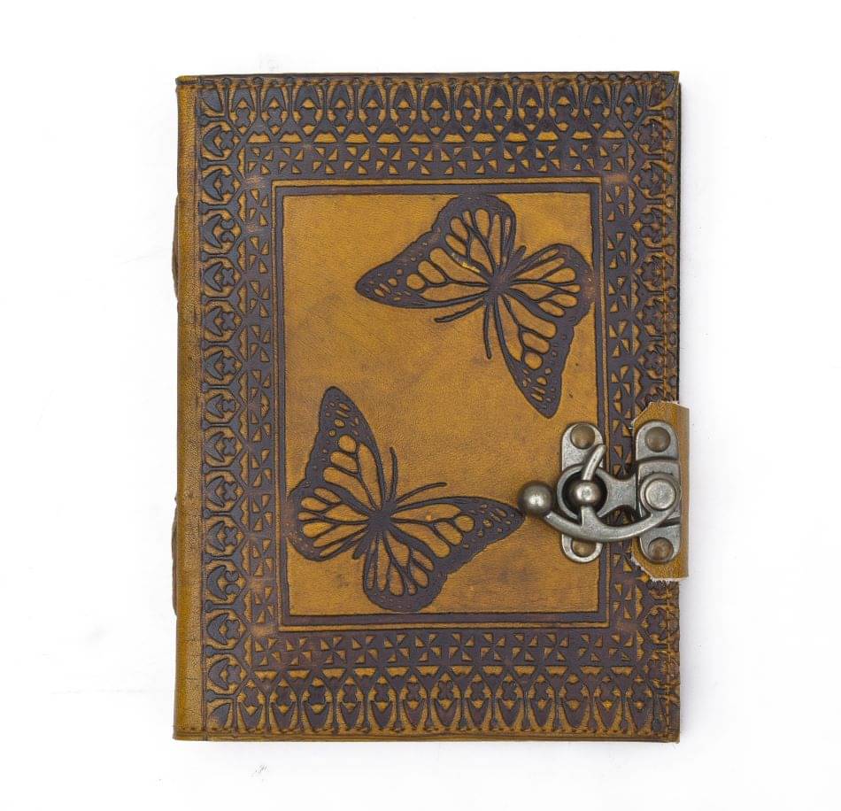 Leather Butterfly Diary / notebook A5 Diary Leather Butterfly Diary / notebook A5 Diary