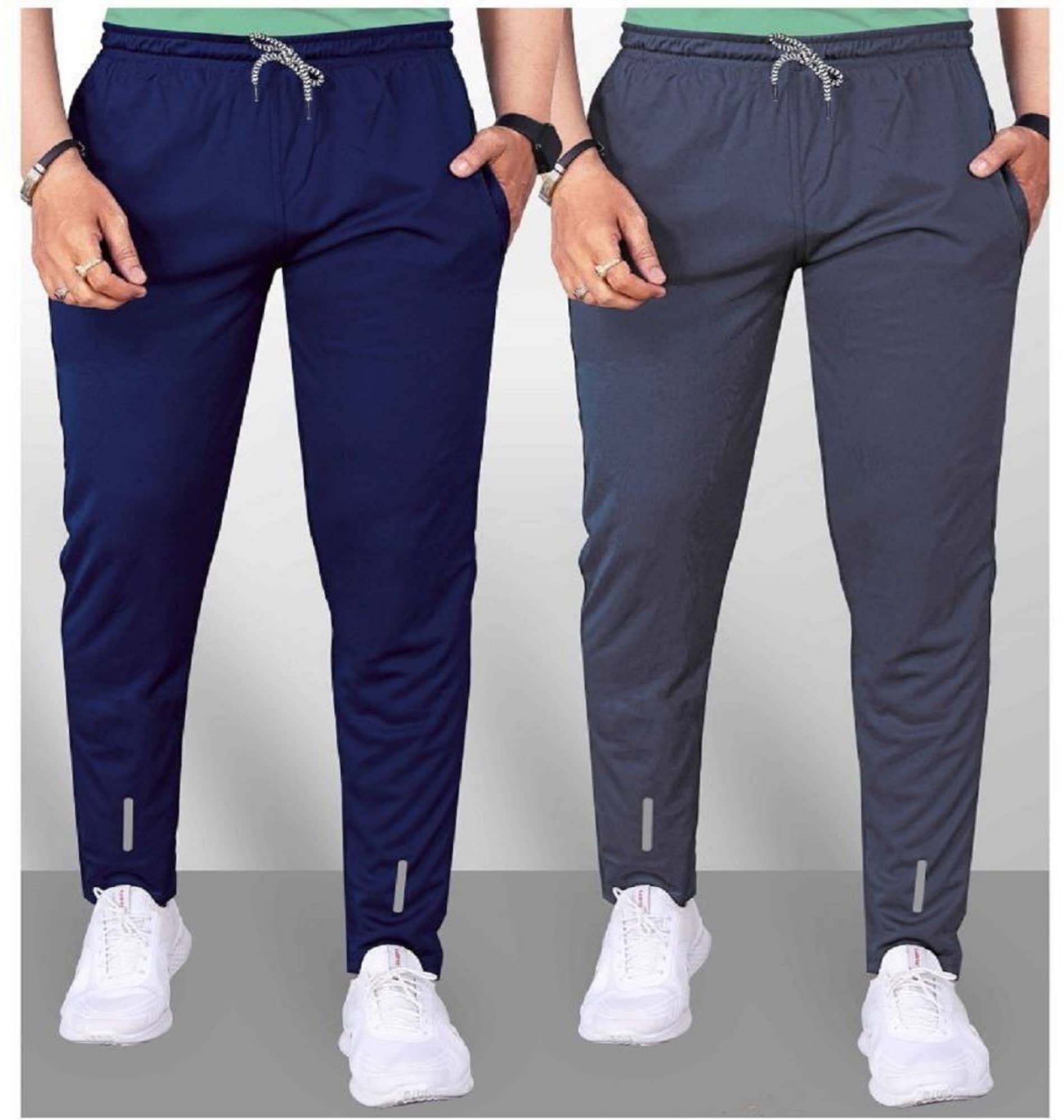 Leavess Multicolor Polyester Men's Trackpants ( Pack of 2 ) - Track Pants | Buy online on ZillyBuy