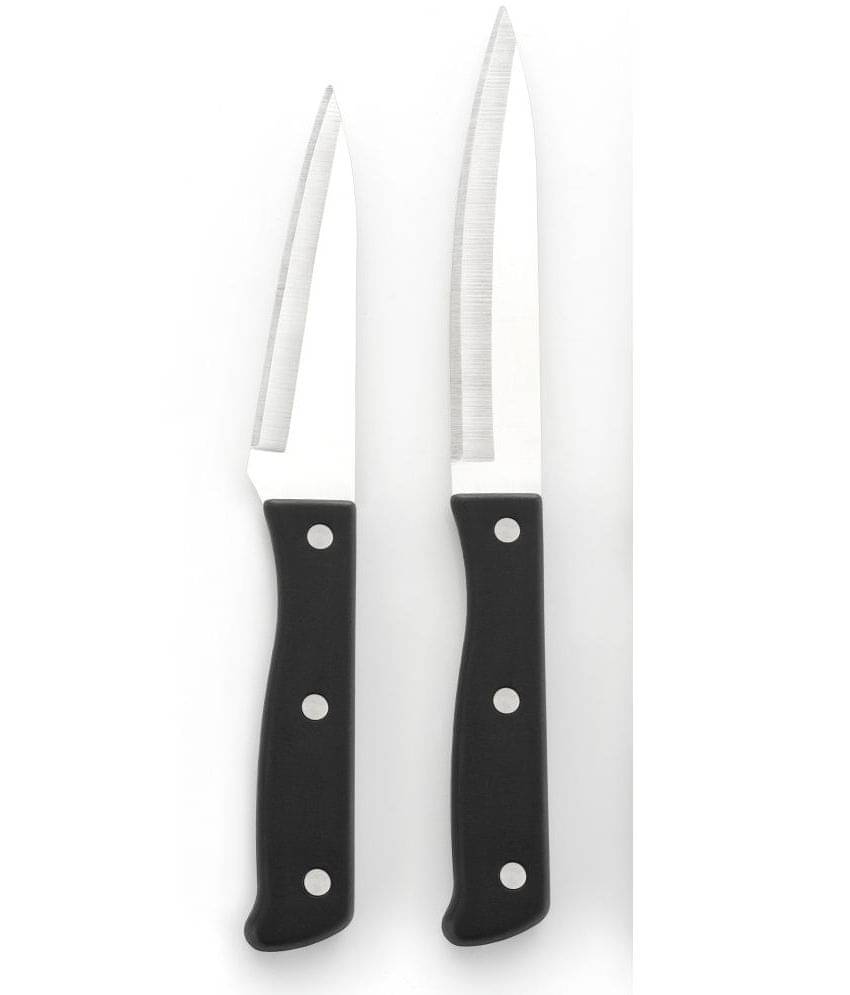     			MAGICSPOON Black Stainless Steel Chef Knife Blade Length 13 cm ( Pack of 2 )
