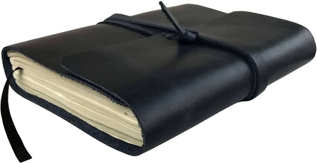     			Premium Finished Leather Journal With Leather Flap A5 Diary