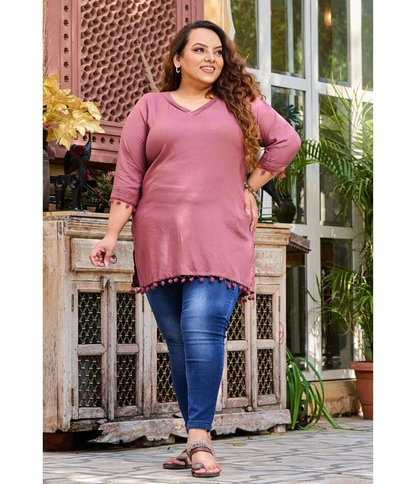 Rayon Short Kurti For Women (Pack of 1) Rayon Short Kurti For Women (Pack of 1)