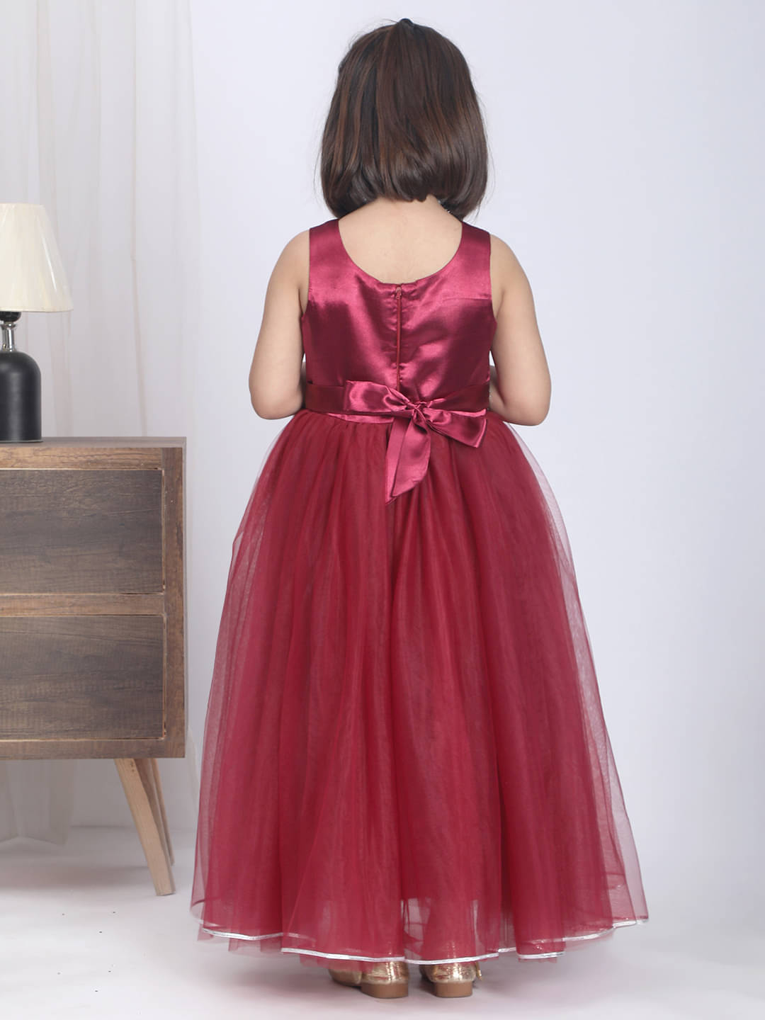 Toy Balloon Kids Net Fit And Flare Dress For Girls ( Pack of 1 , Red ) Toy Balloon Kids Net Fit And Flare Dress For Girls ( Pack of 1 , Red )