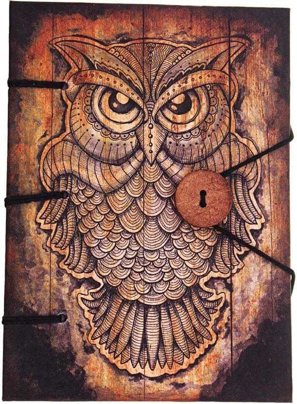     			Vintage Owl Print In Special Binding Regular Notebook