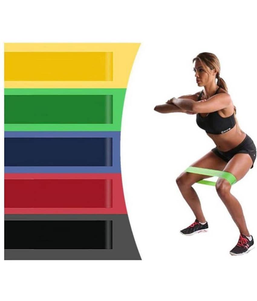 aurapuro Rubber Compact Resistance Band Blue - Heavy Resistance - Sports and Fitness Equipment | Buy online on ZillyBuy