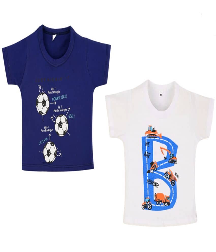 s muktar garments Pack of 1 Boys Cotton T-Shirt ( Multicolor )