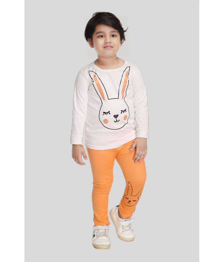     			s muktar garments Pack of 1 Boys Cotton T-Shirt & Pants Set ( Orange )