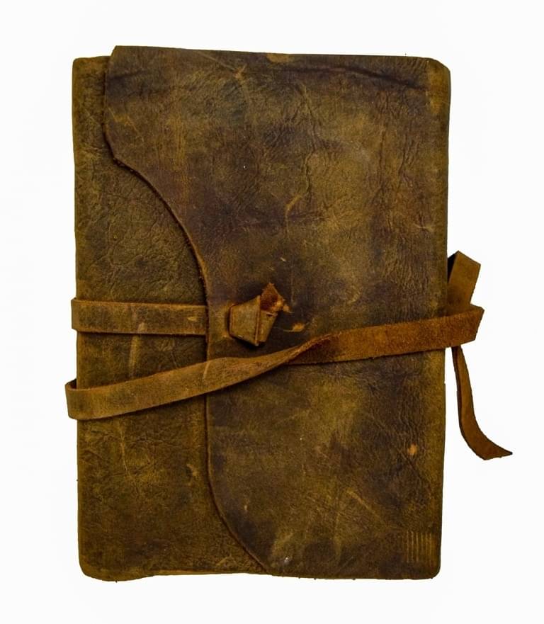     			100 % Genuine Vintage Leather Diary With Recycled Handmade Paper A5 Diary Unruled 200 Pages (Brown)